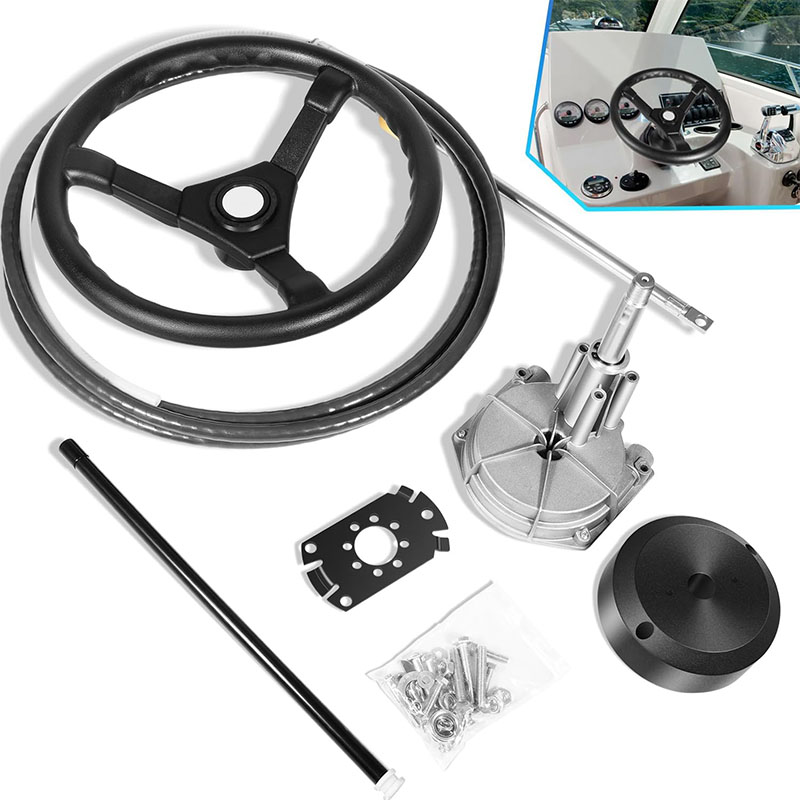 Fishing Boat Steering Wheel - Système de direction pour bateaux, kit